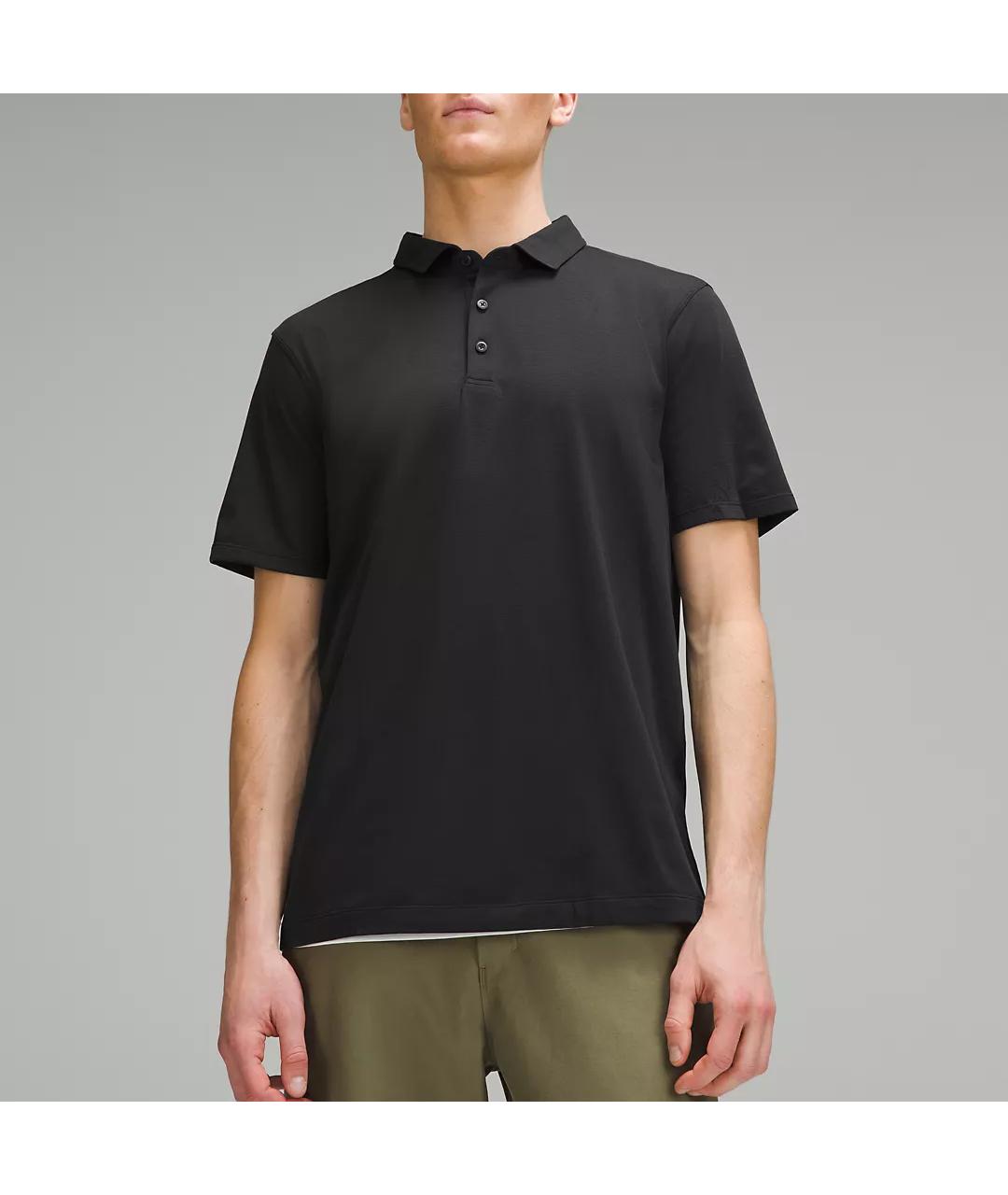 Lululemon Черное хлопковое поло с коротким рукавом, фото 3