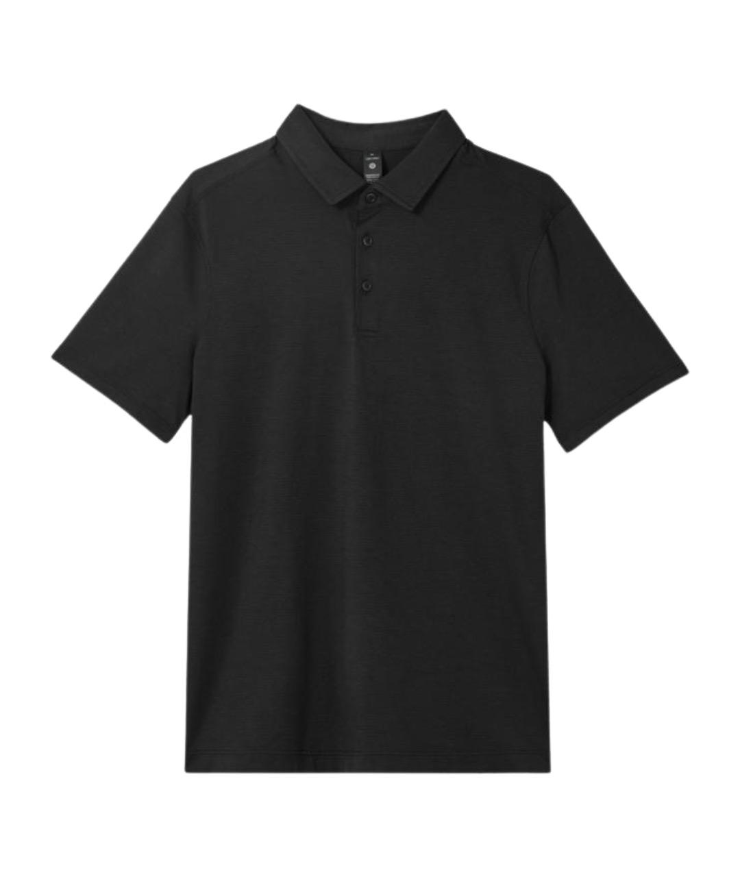 Lululemon Черное хлопковое поло с коротким рукавом, фото 1