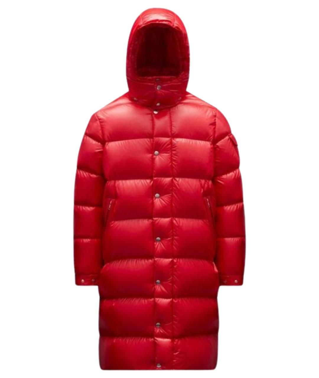 MONCLER Красный пуховик, фото 1