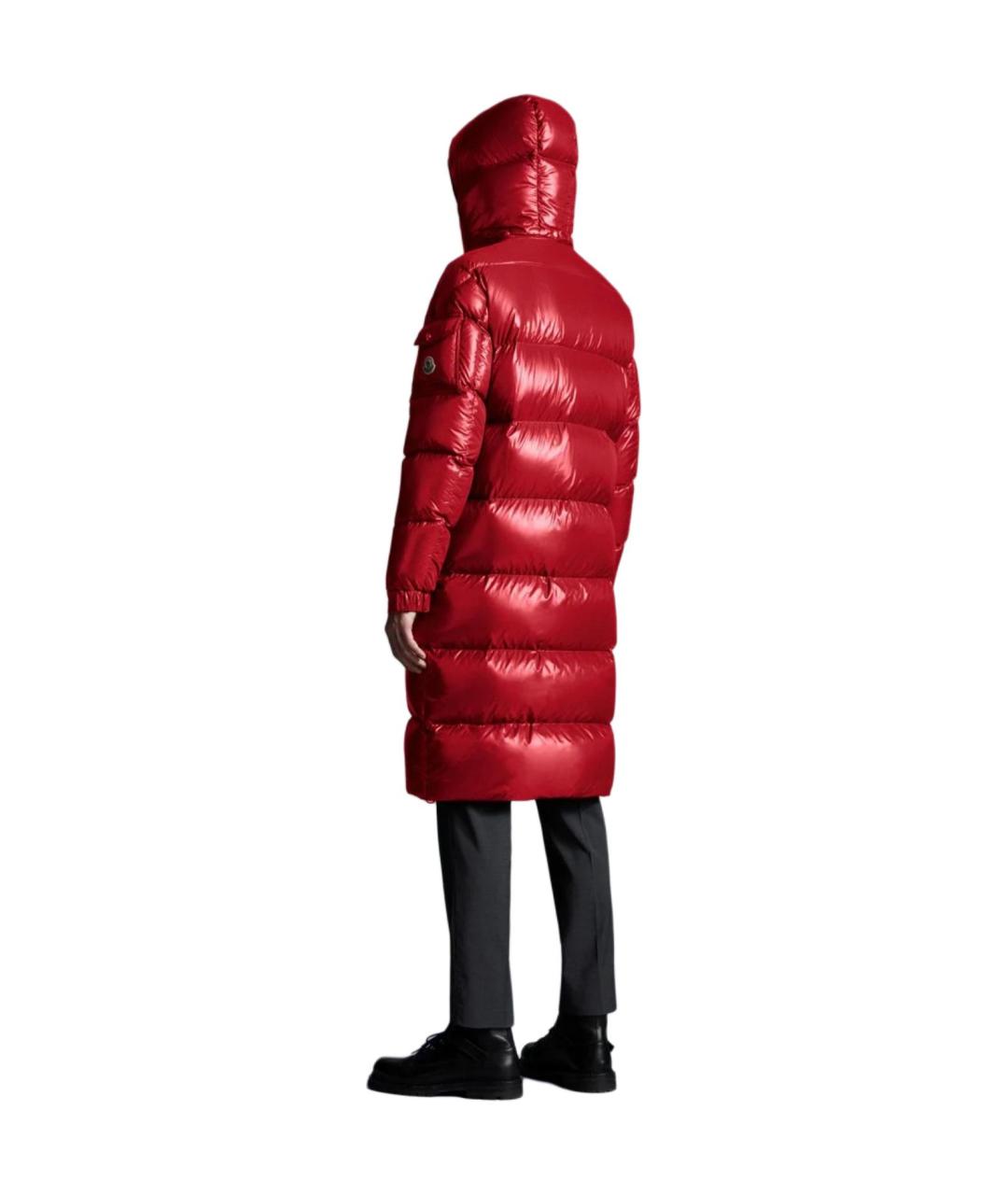 MONCLER Красный пуховик, фото 2