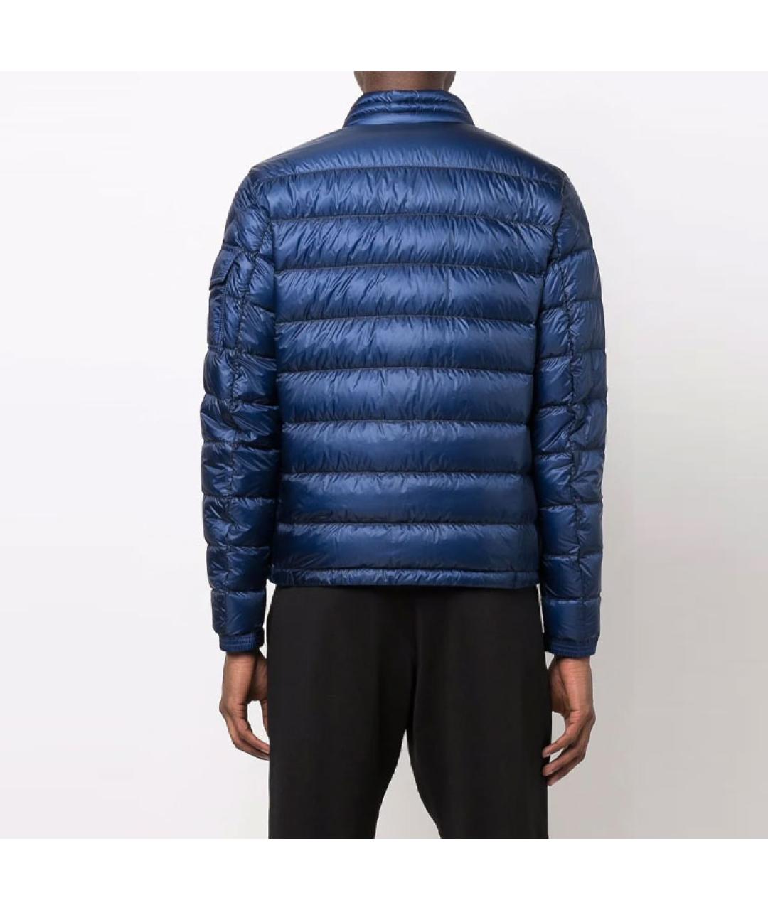 MONCLER Синий пуховик, фото 3
