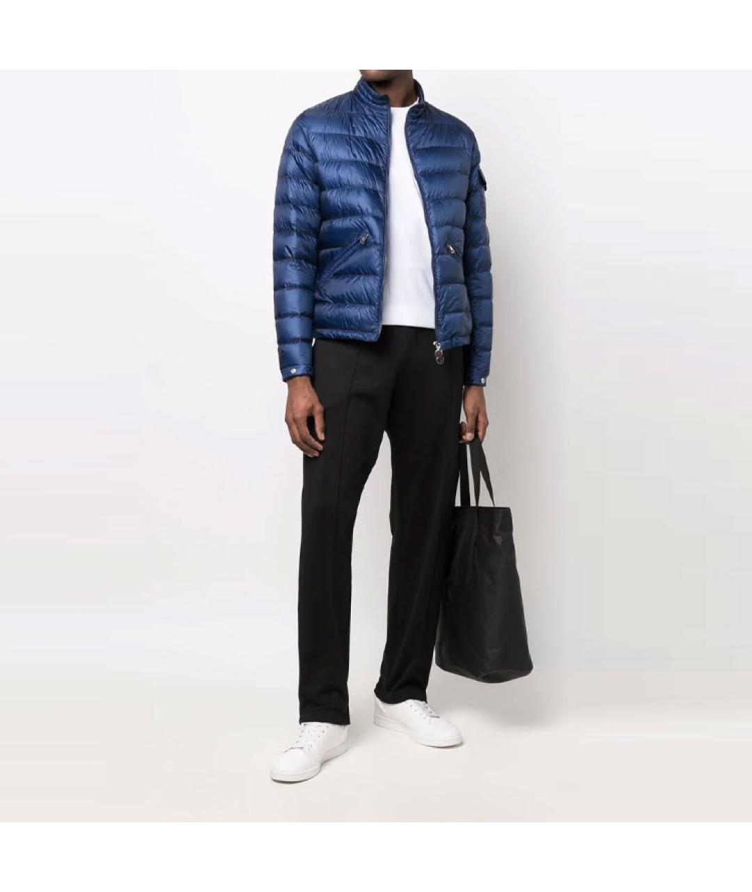MONCLER Синий пуховик, фото 2