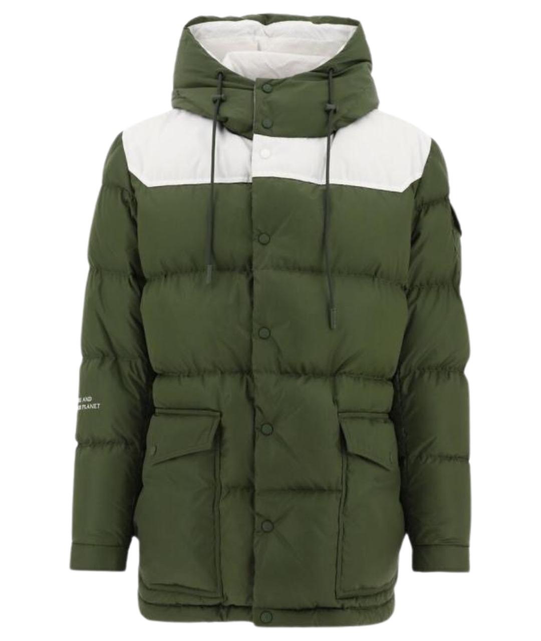 MONCLER Зеленый пуховик, фото 1