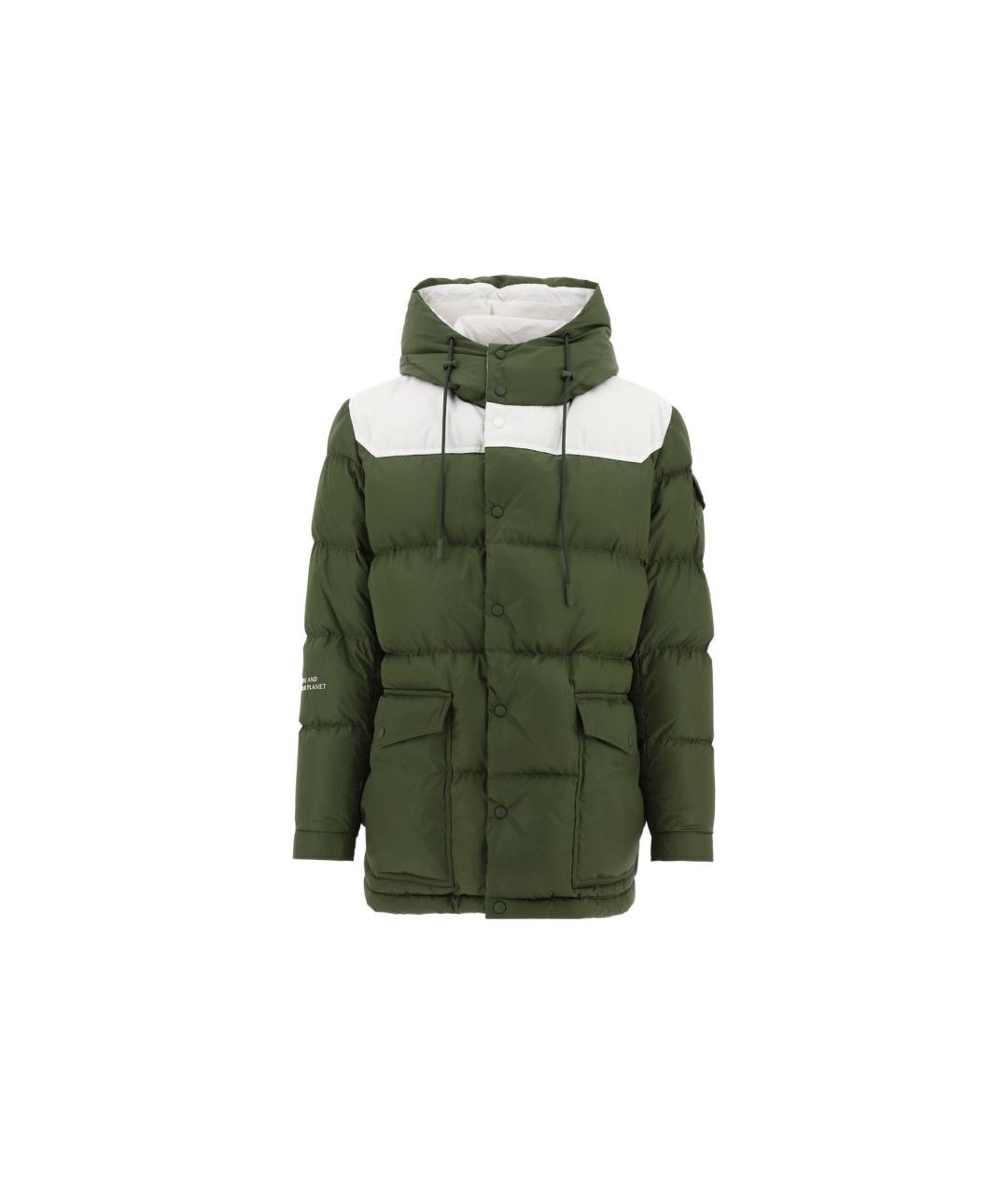MONCLER Зеленый пуховик, фото 7