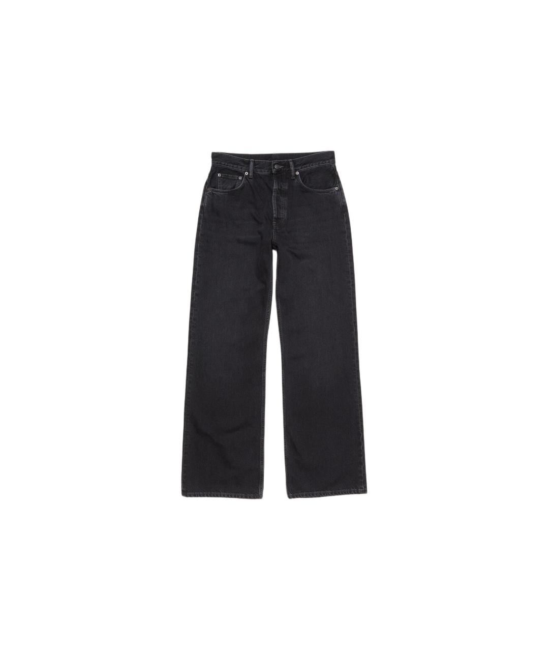 ACNE STUDIOS Черные хлопковые прямые джинсы, фото 6