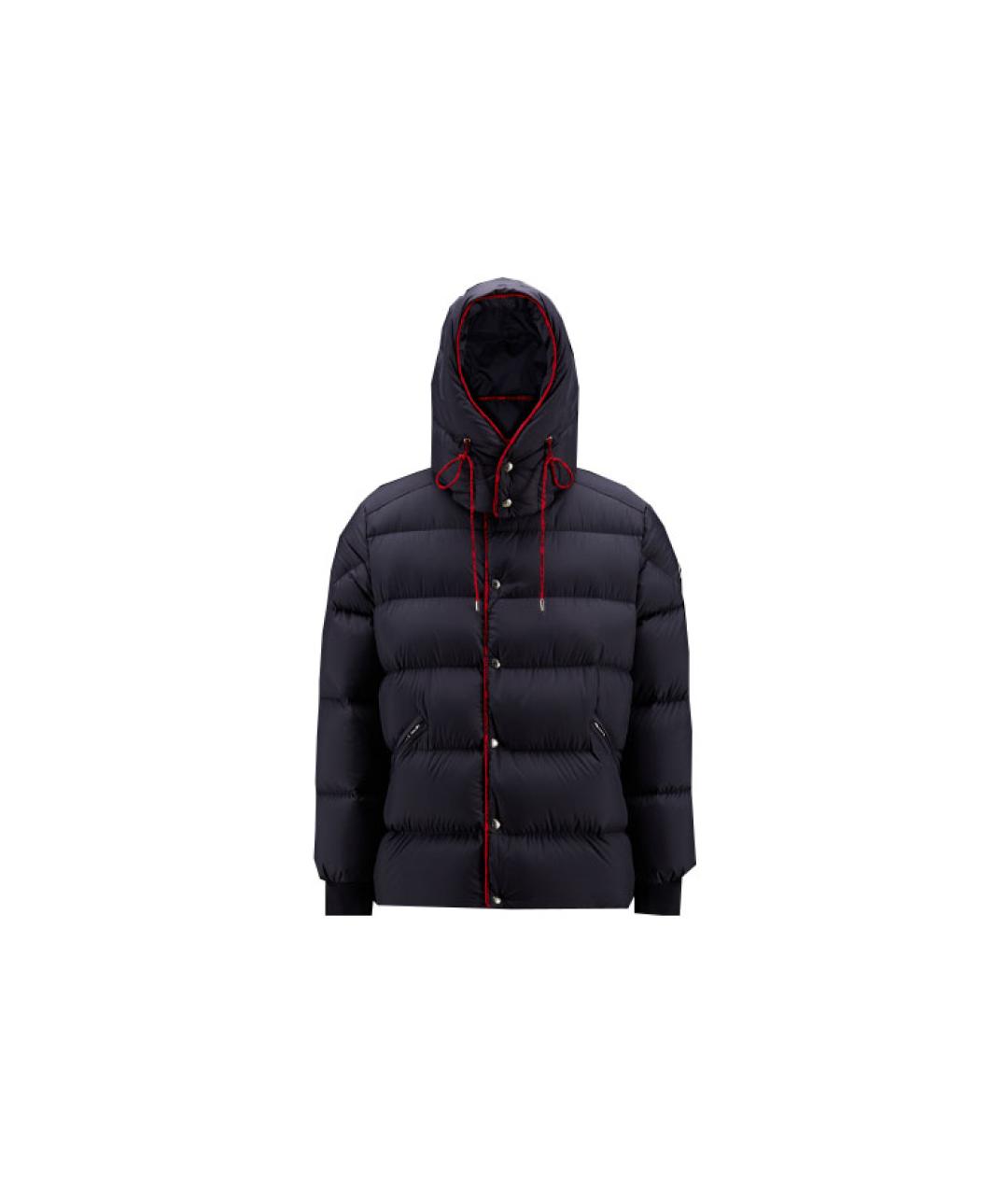 MONCLER Темно-синий пуховик, фото 5