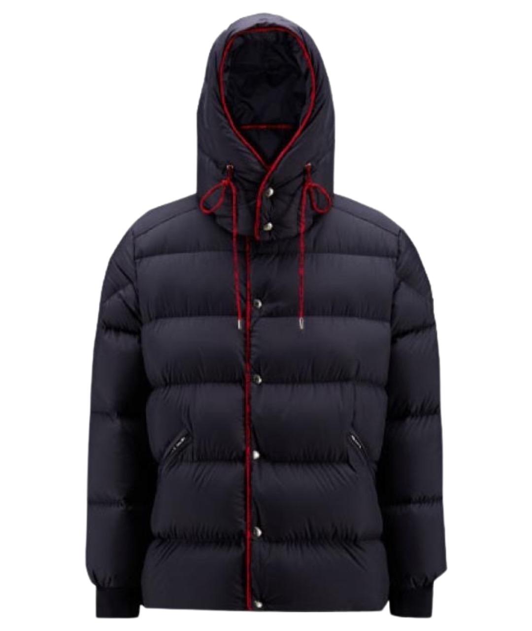 MONCLER Темно-синий пуховик, фото 1
