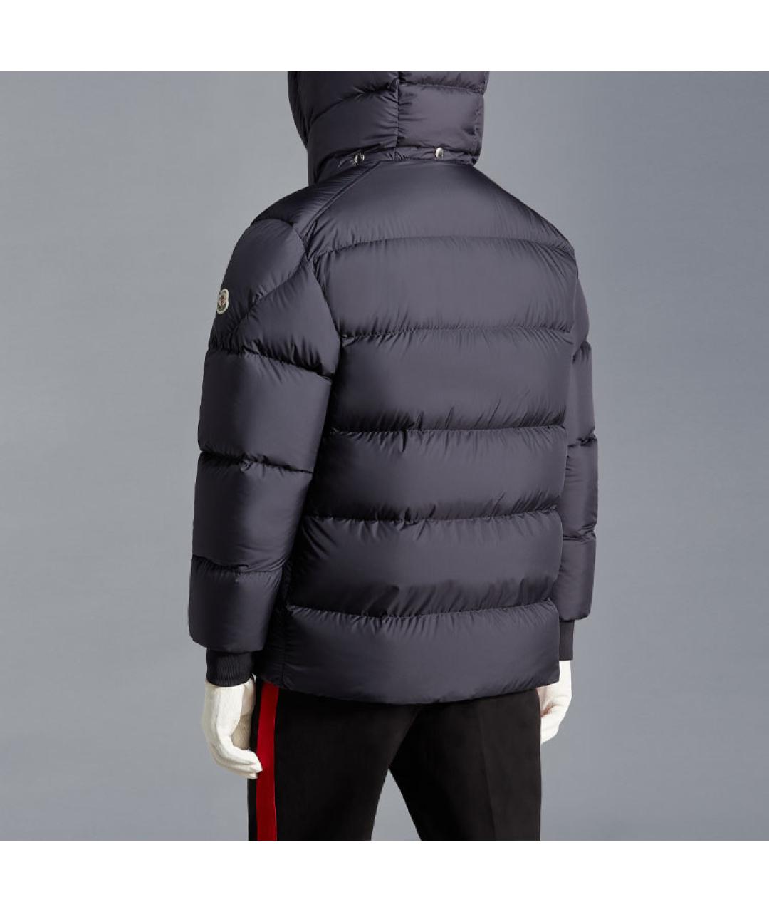 MONCLER Темно-синий пуховик, фото 4