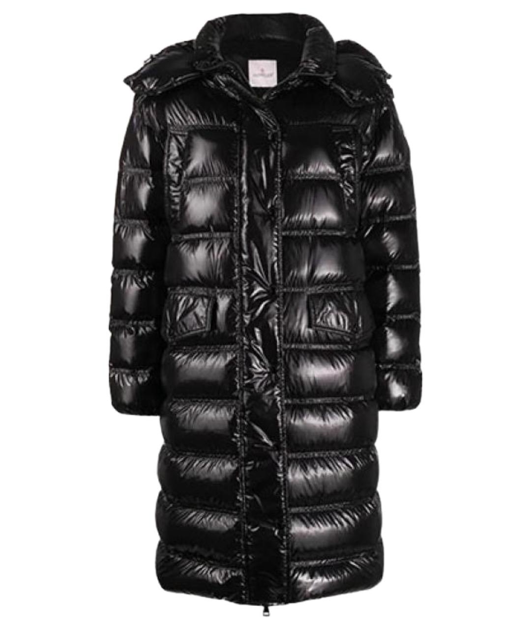 MONCLER Черный пуховик, фото 1