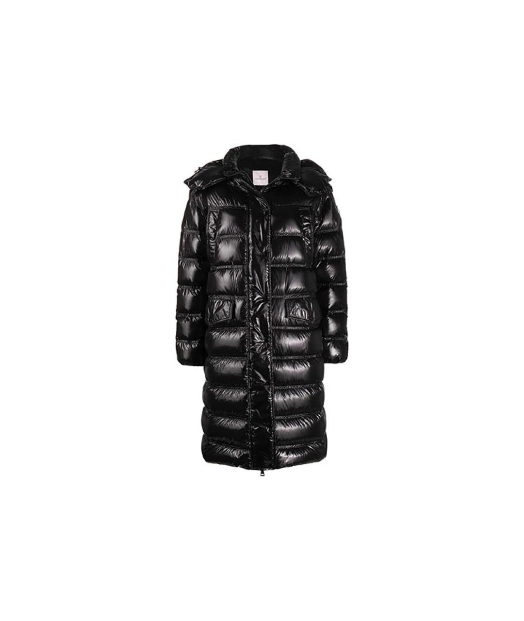 MONCLER Черный пуховик, фото 5