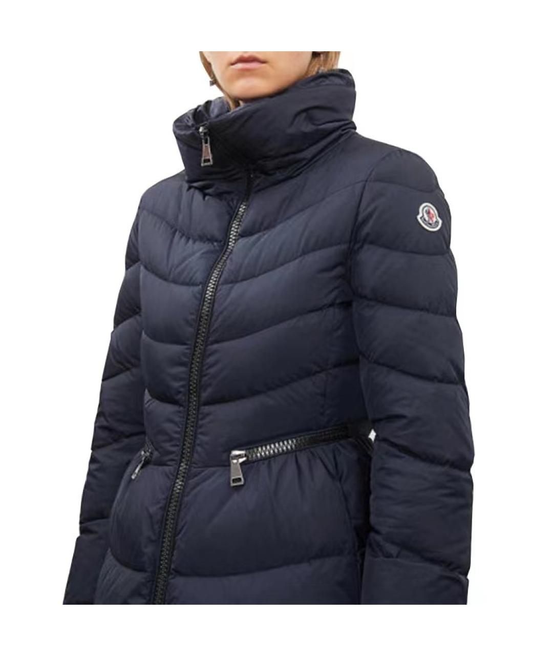 MONCLER Синий полиамидовый пуховик, фото 5