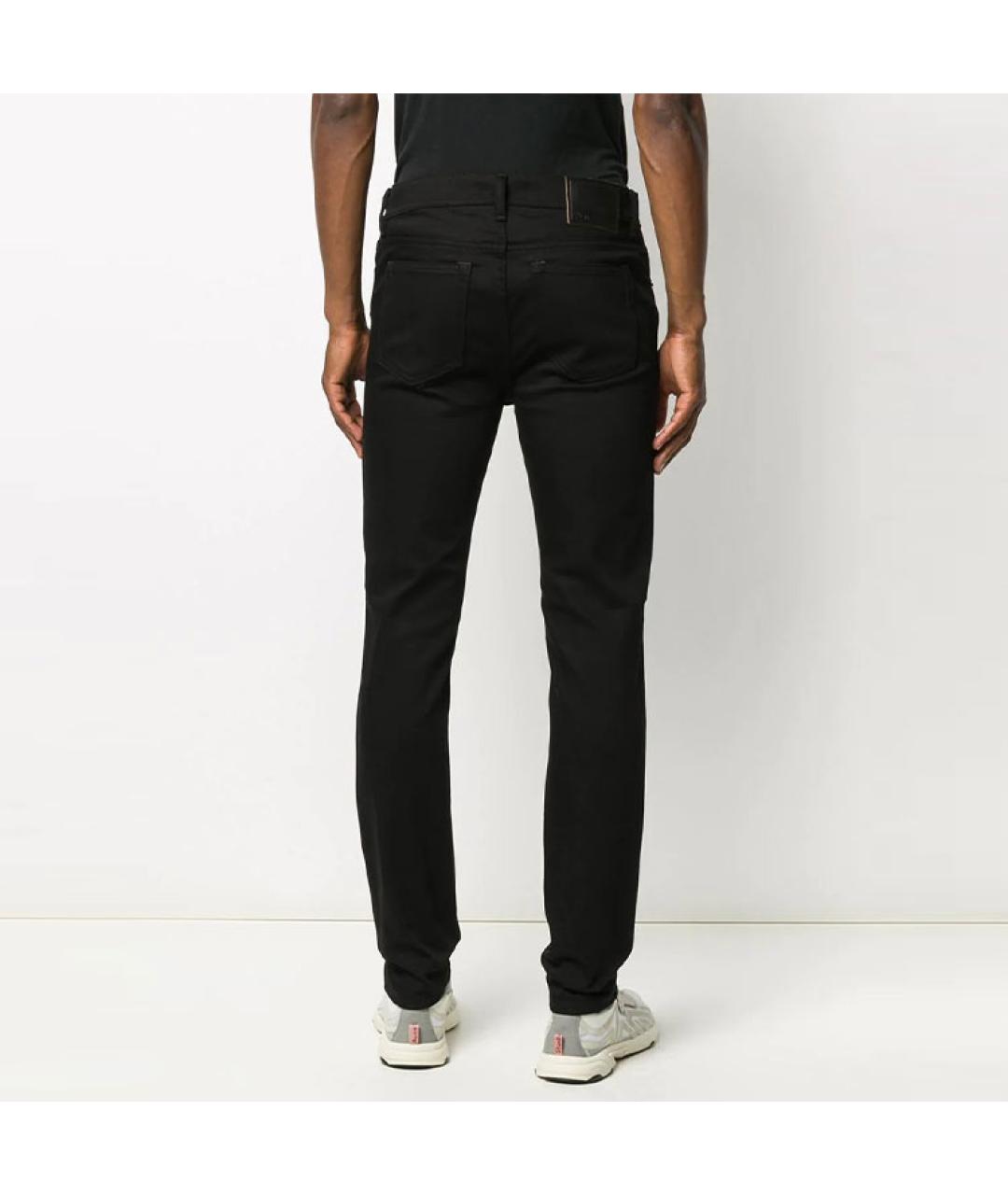 ACNE STUDIOS Черные хлопковые джинсы скинни, фото 3