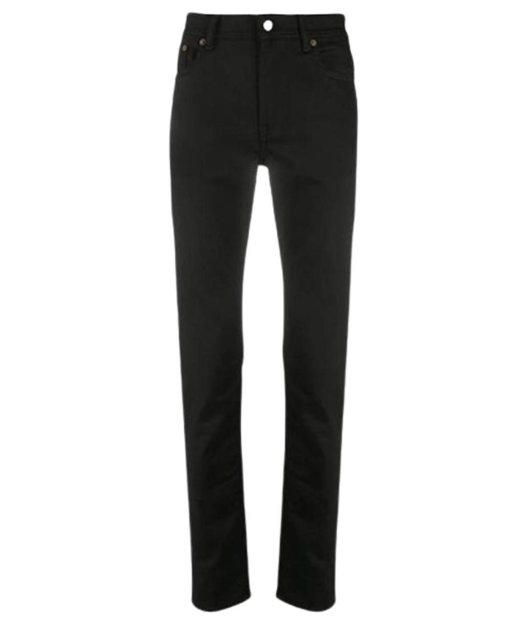ACNE STUDIOS Черные хлопковые джинсы скинни, фото 1