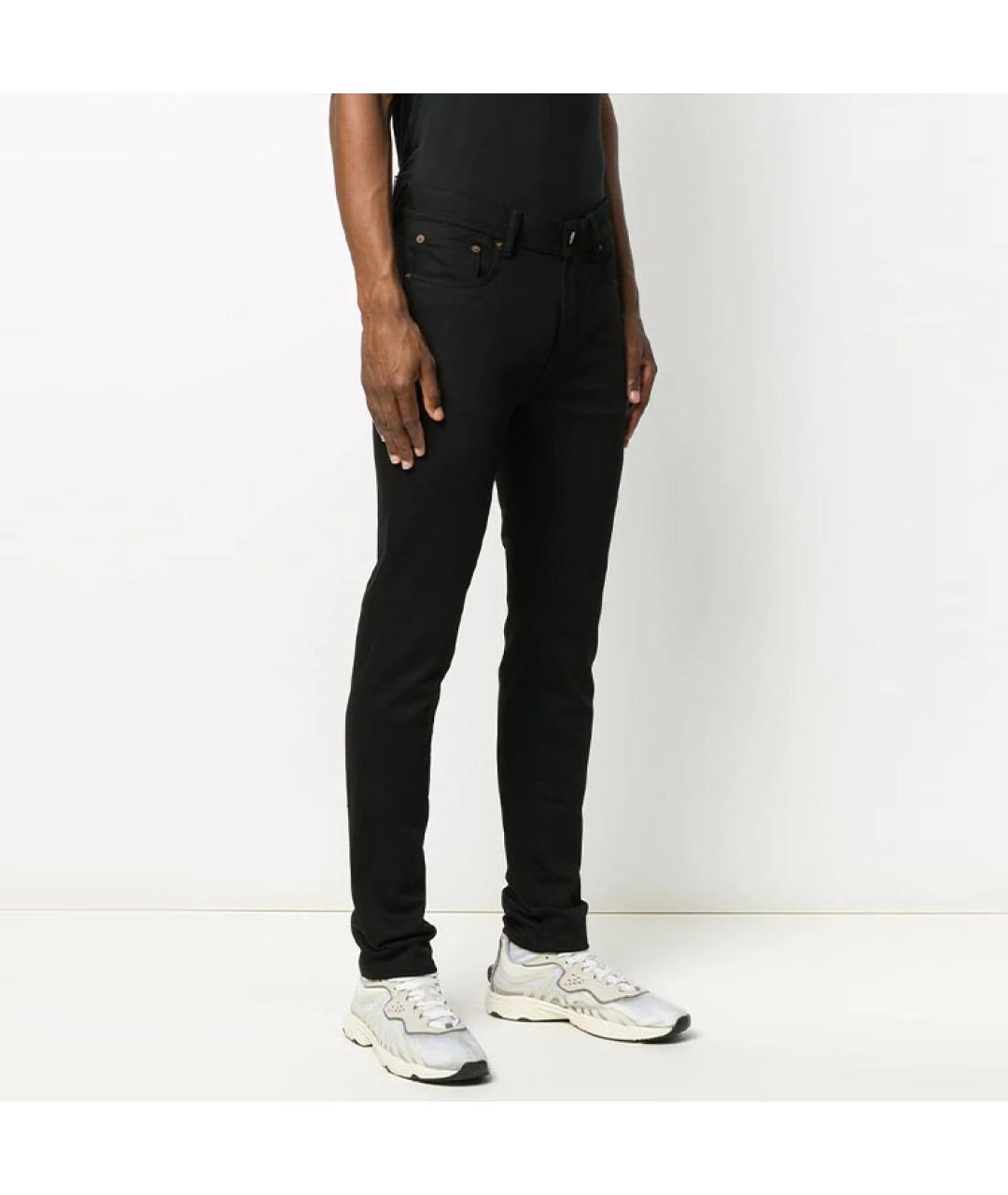 ACNE STUDIOS Черные хлопковые джинсы скинни, фото 4