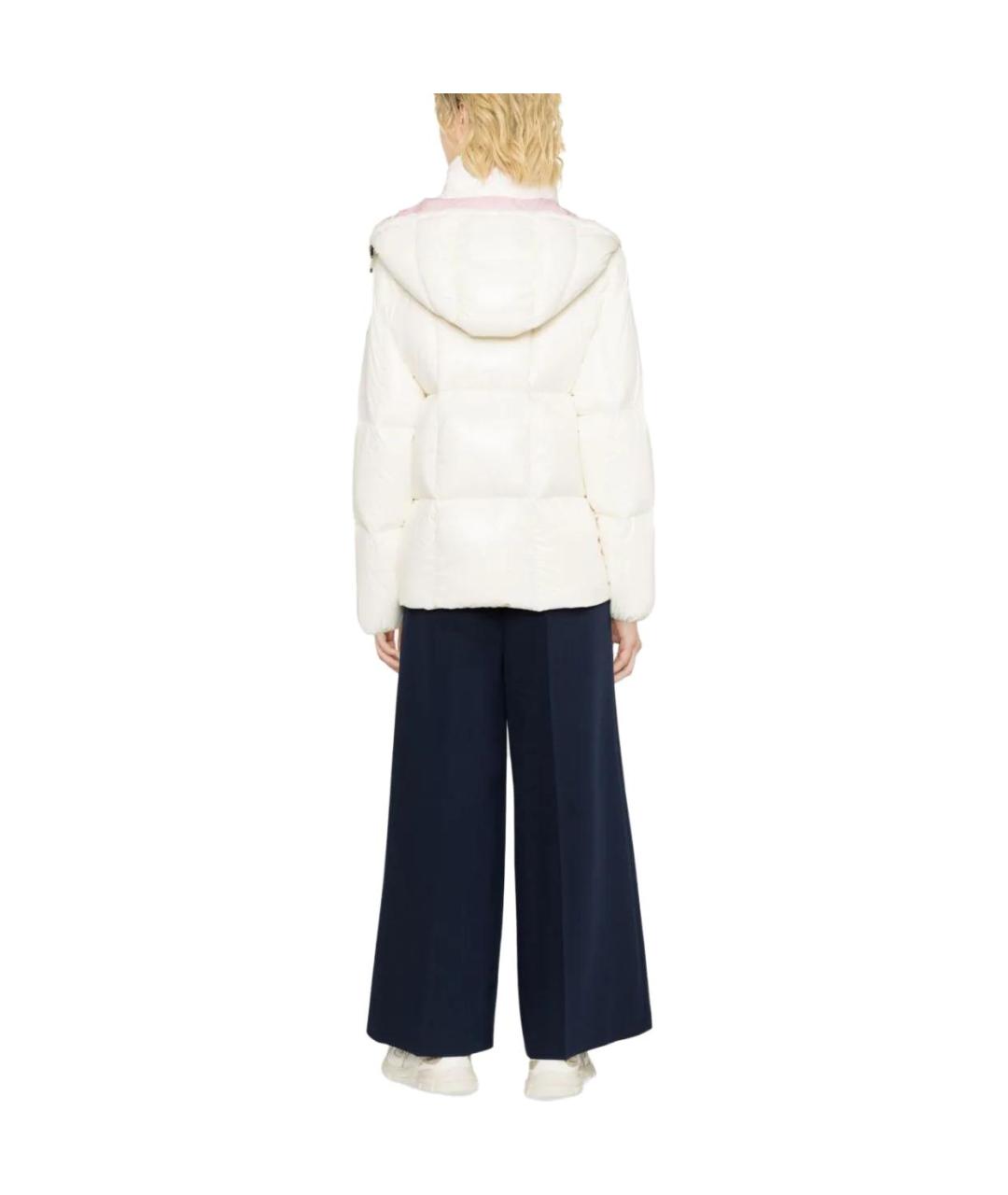 MONCLER Белая полиамидовая куртка, фото 3