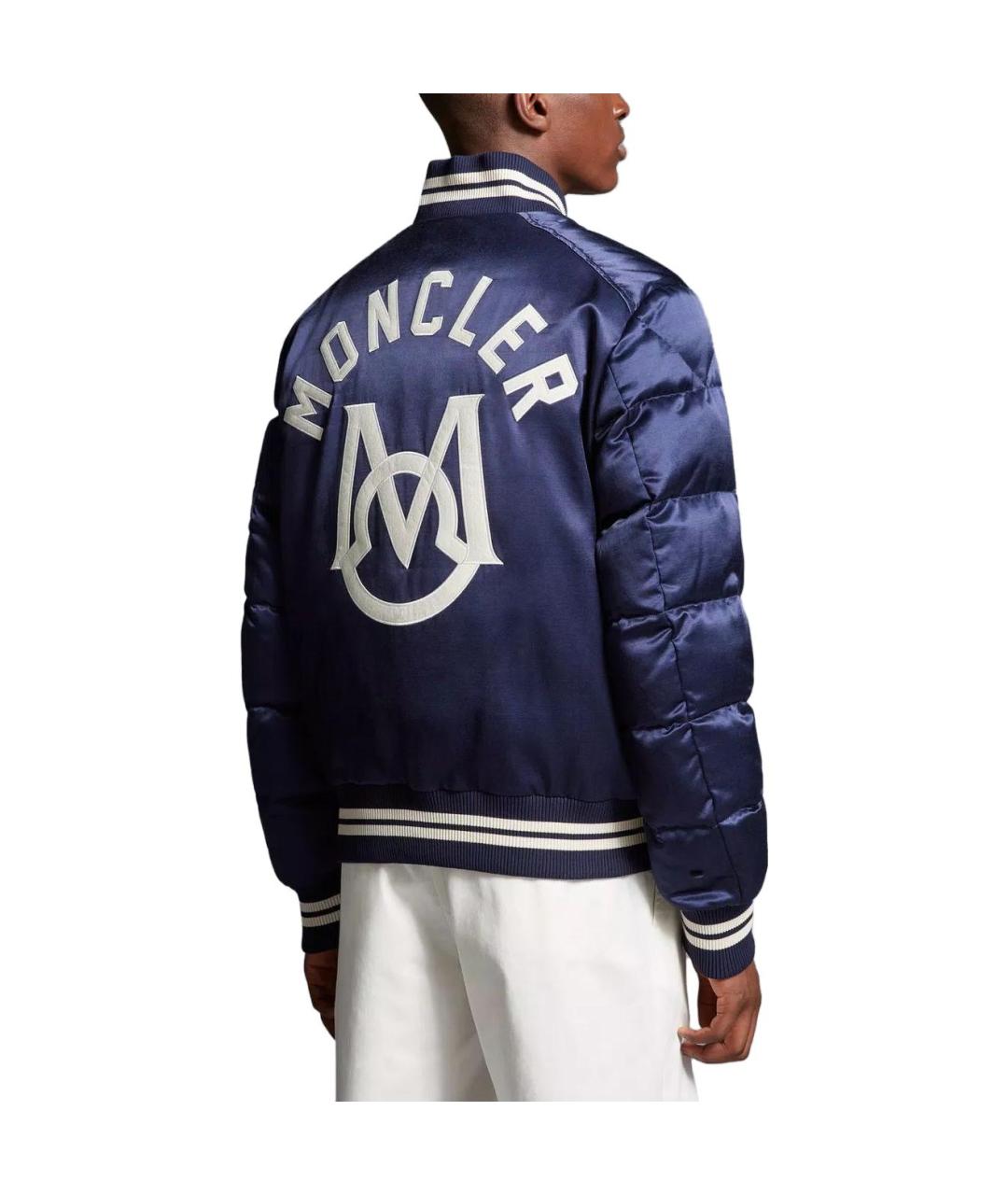 MONCLER Синий пуховик, фото 4