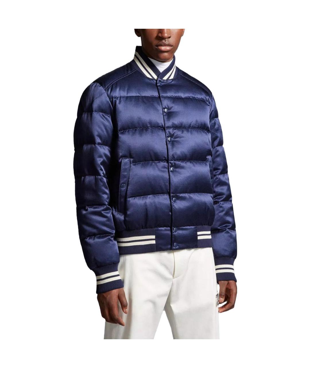 MONCLER Синий пуховик, фото 3