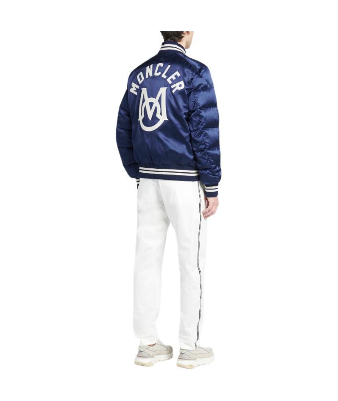 MONCLER Синий пуховик, фото 5