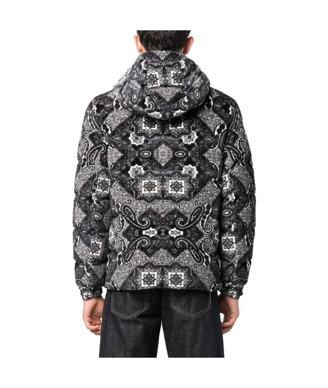 MONCLER Черный пуховик, фото 3