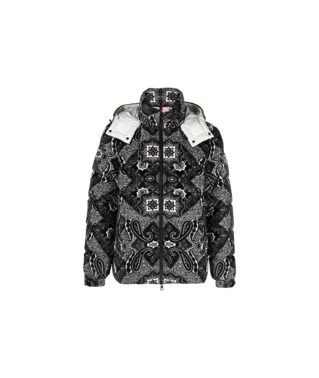 MONCLER Черный пуховик, фото 5