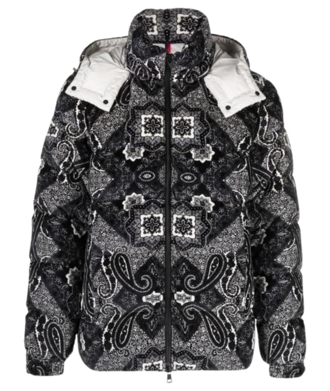 MONCLER Черный пуховик, фото 1