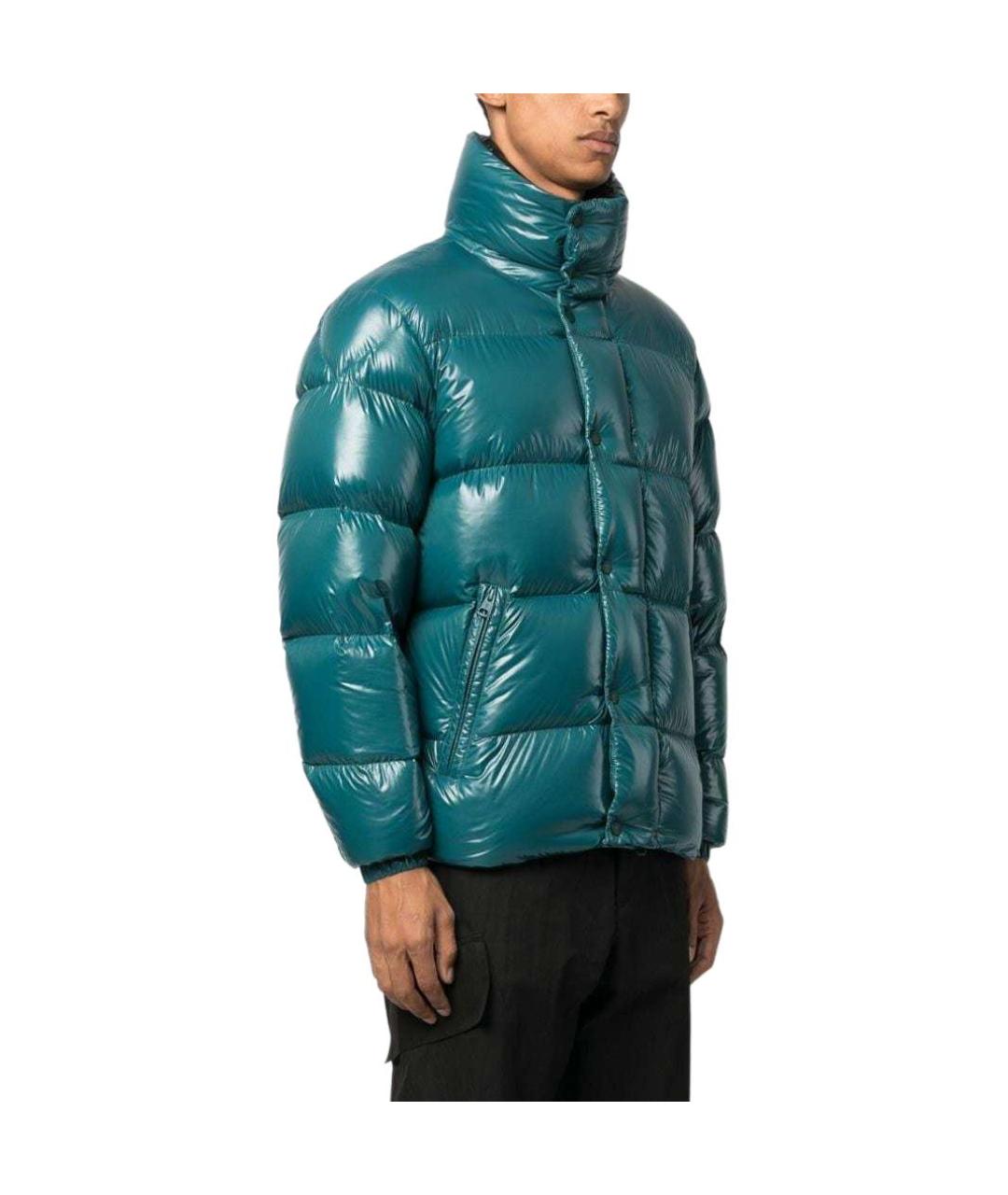 MONCLER Синий пуховик, фото 4