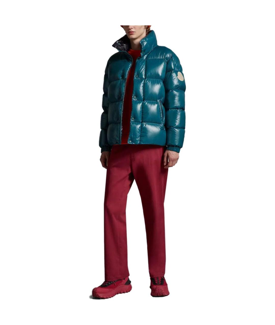 MONCLER Синий пуховик, фото 3