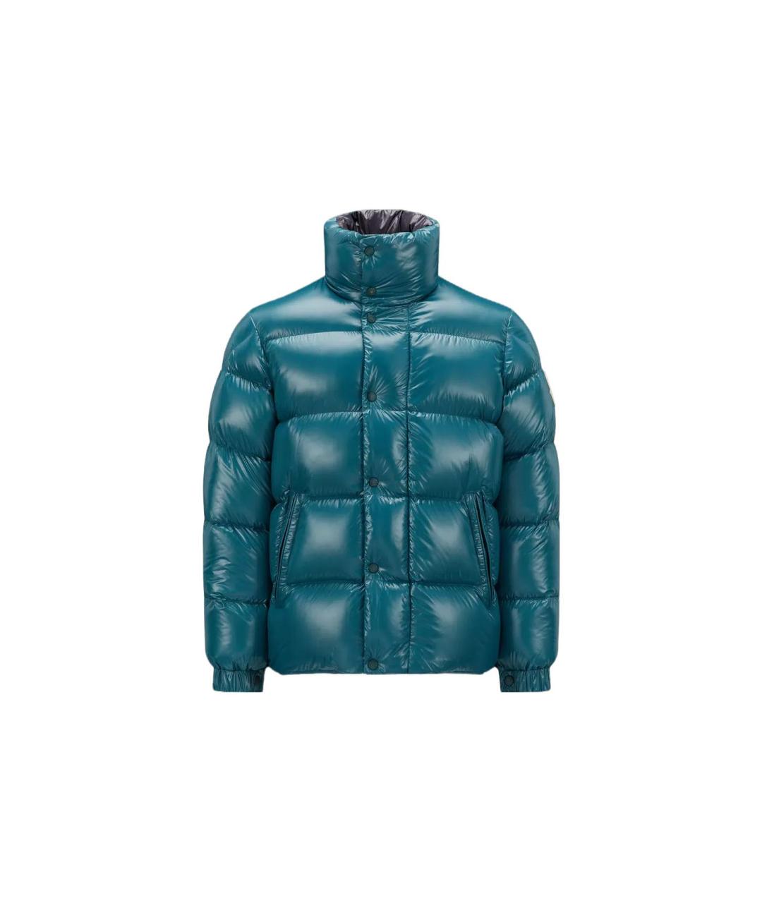 MONCLER Синий пуховик, фото 1