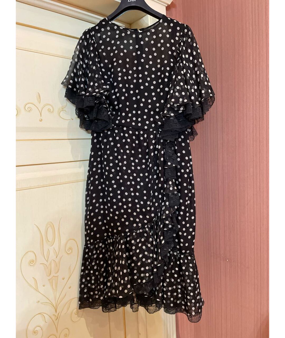 DOLCE&GABBANA Черное шелковое платье, фото 6