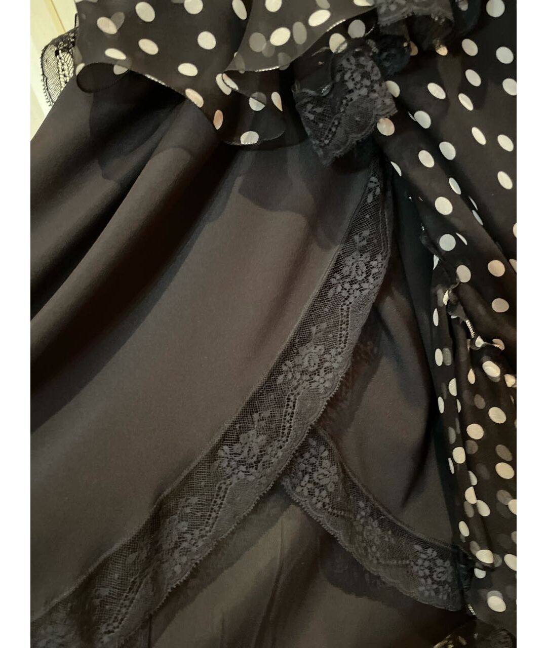 DOLCE&GABBANA Черное шелковое платье, фото 4