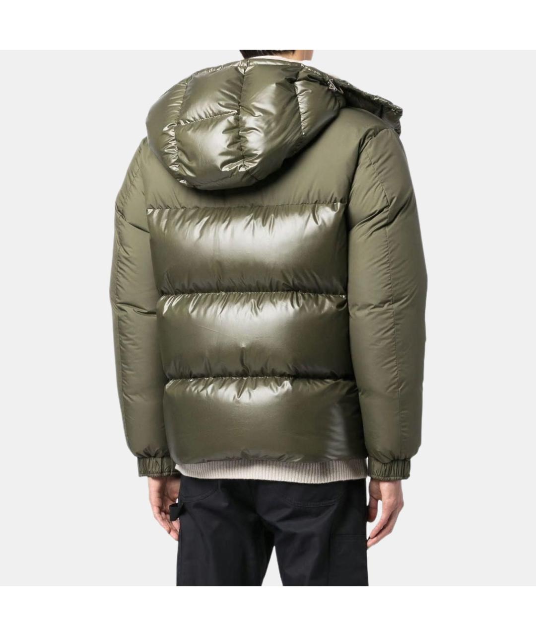 MONCLER Зеленый пуховик, фото 2