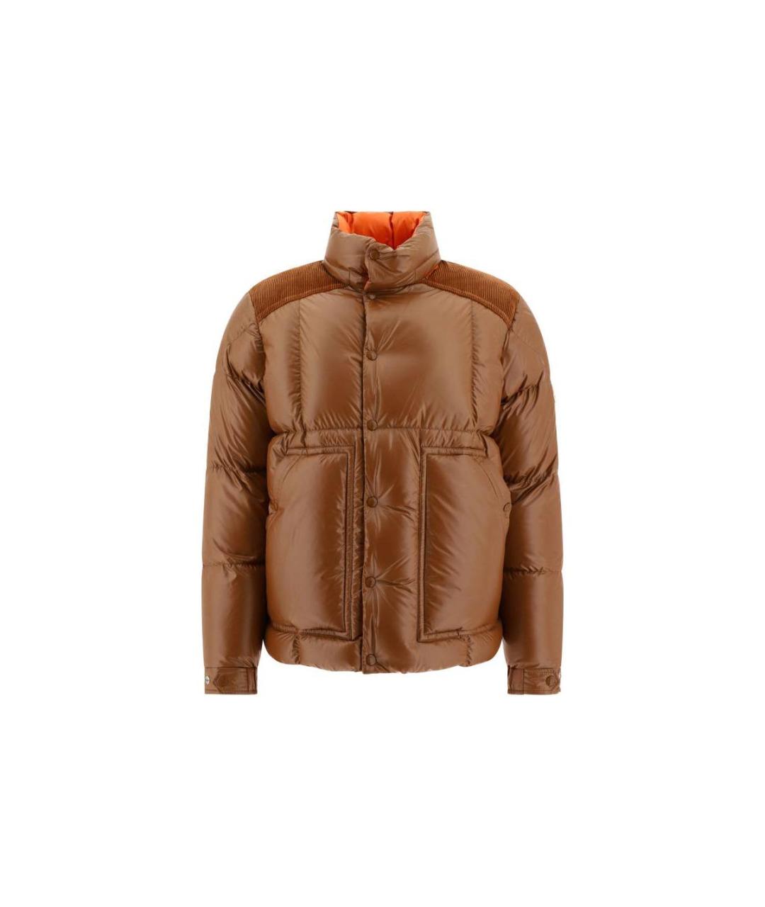 MONCLER Коричневый пуховик, фото 1