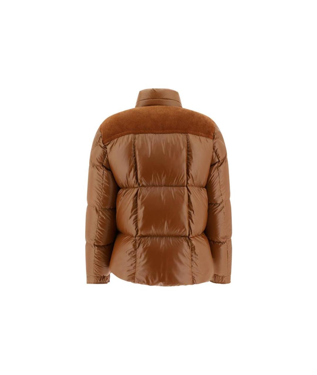 MONCLER Коричневый пуховик, фото 2