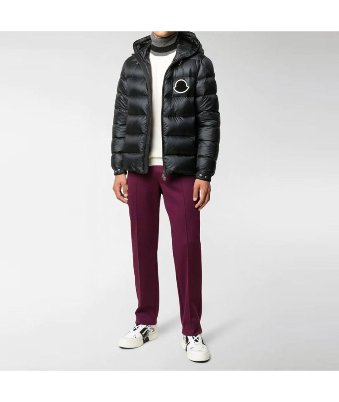 MONCLER Черный пуховик, фото 2