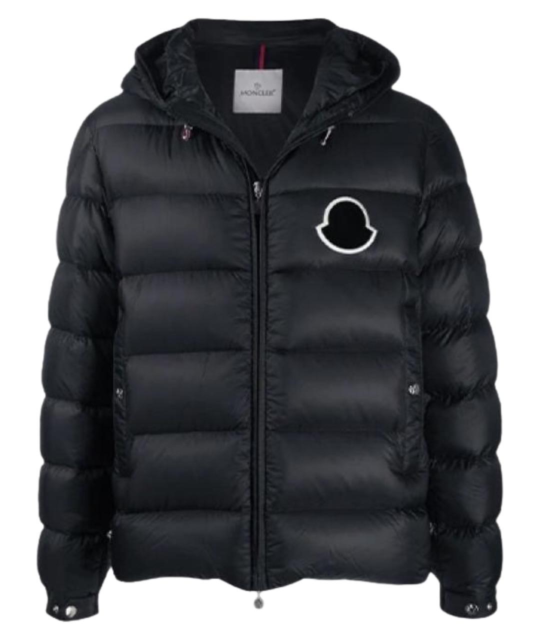 MONCLER Черный пуховик, фото 1