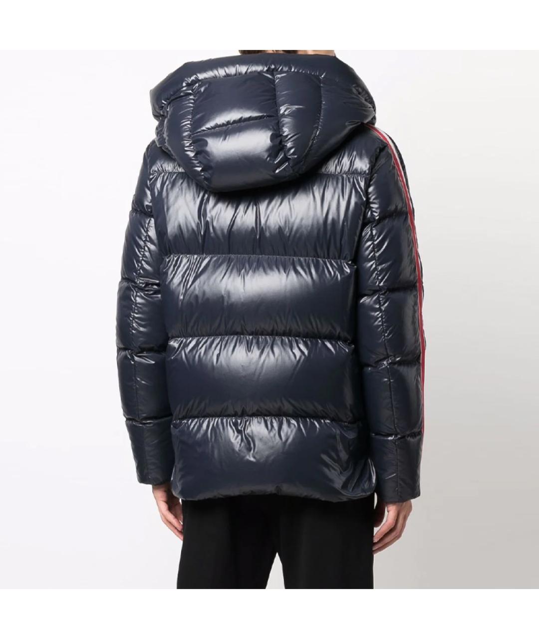 MONCLER Темно-синий пуховик, фото 3