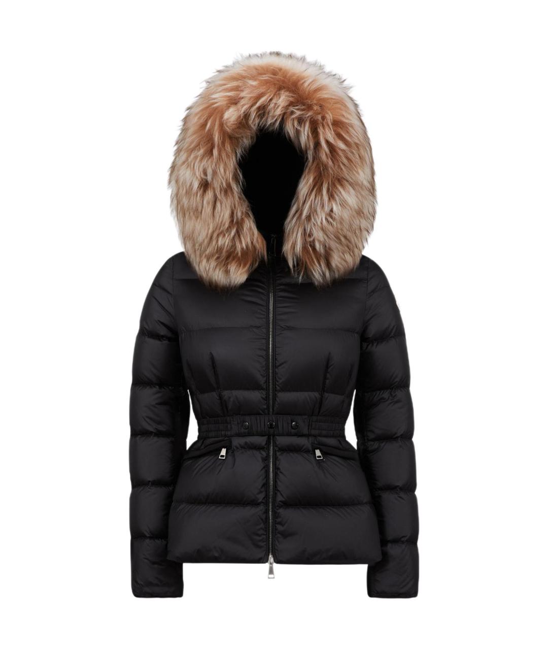 MONCLER Черный пуховик, фото 1