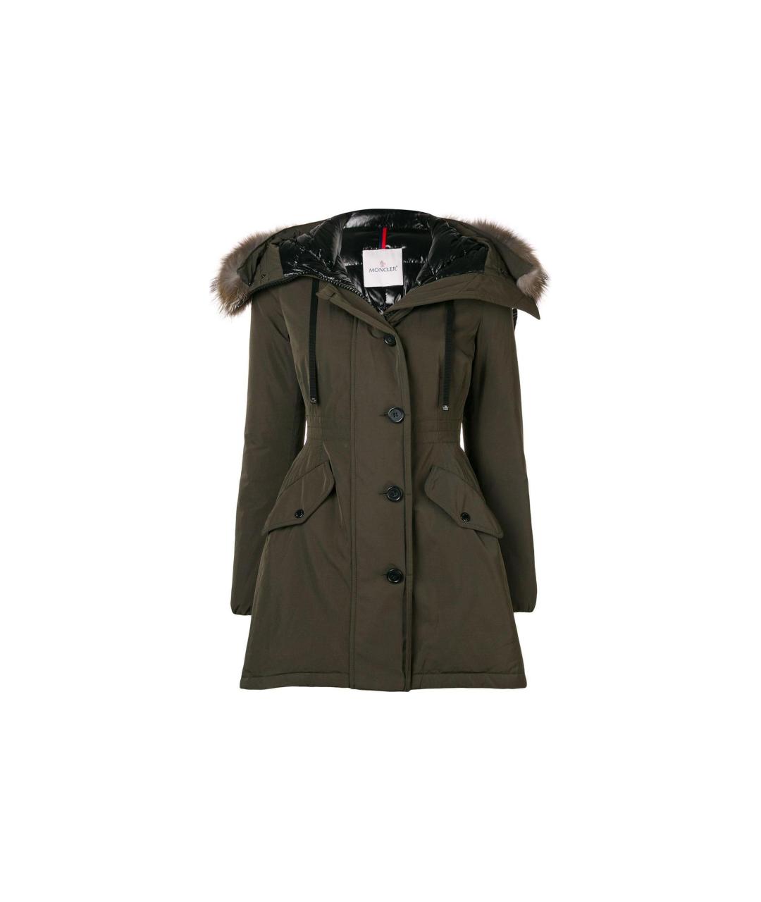 MONCLER Зеленая парка, фото 3