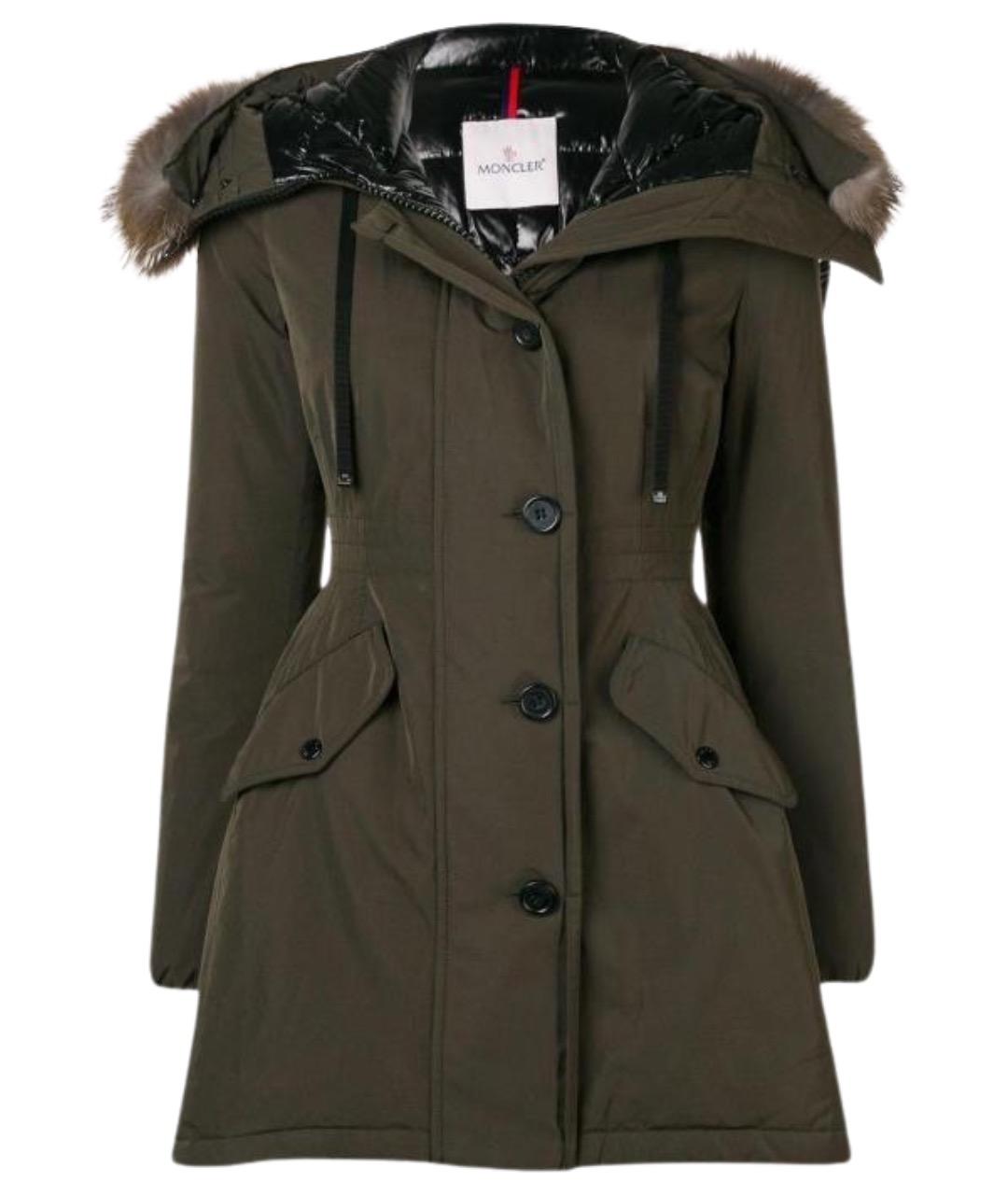 MONCLER Зеленая парка, фото 1