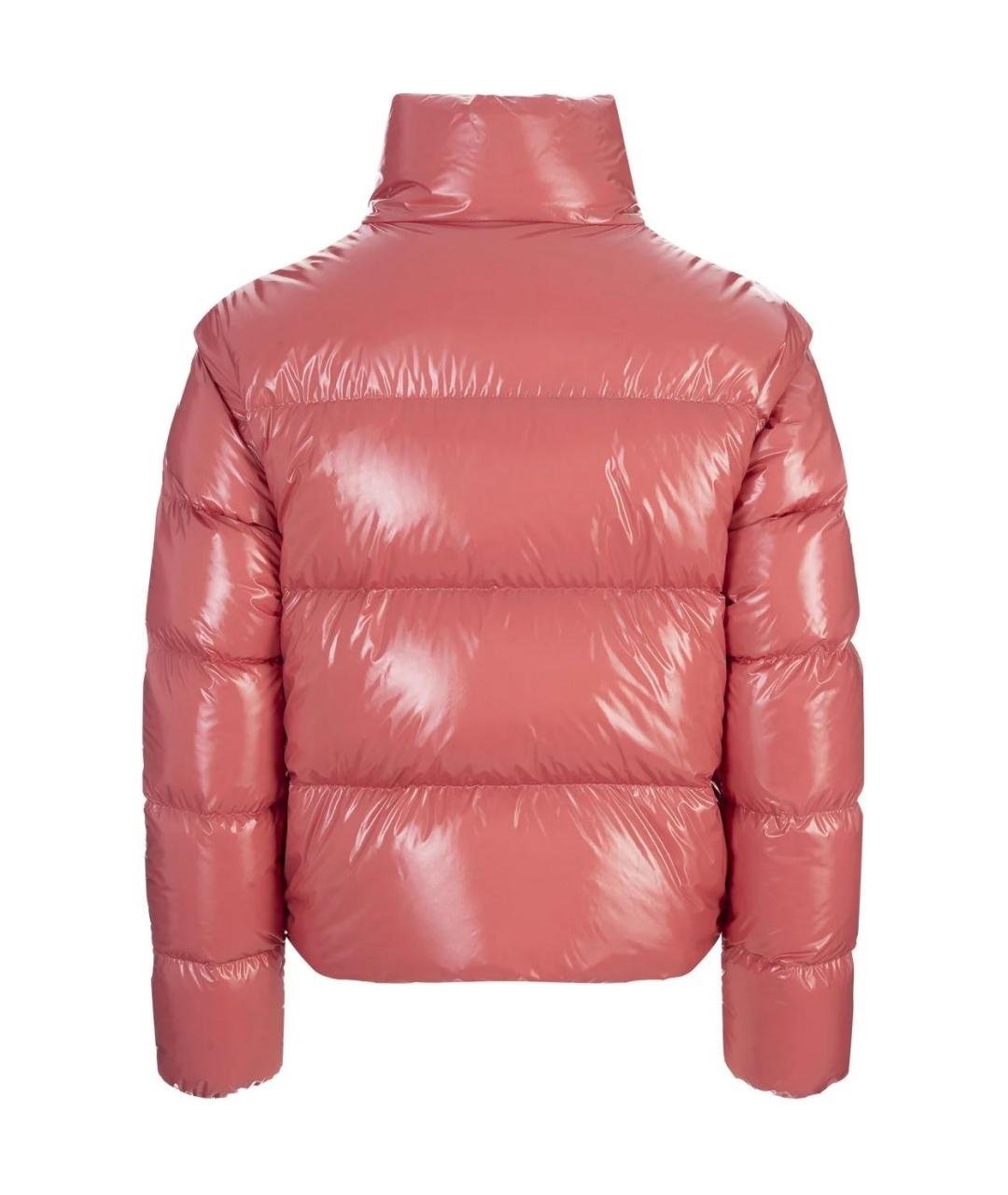 MONCLER Розовый пуховик, фото 3
