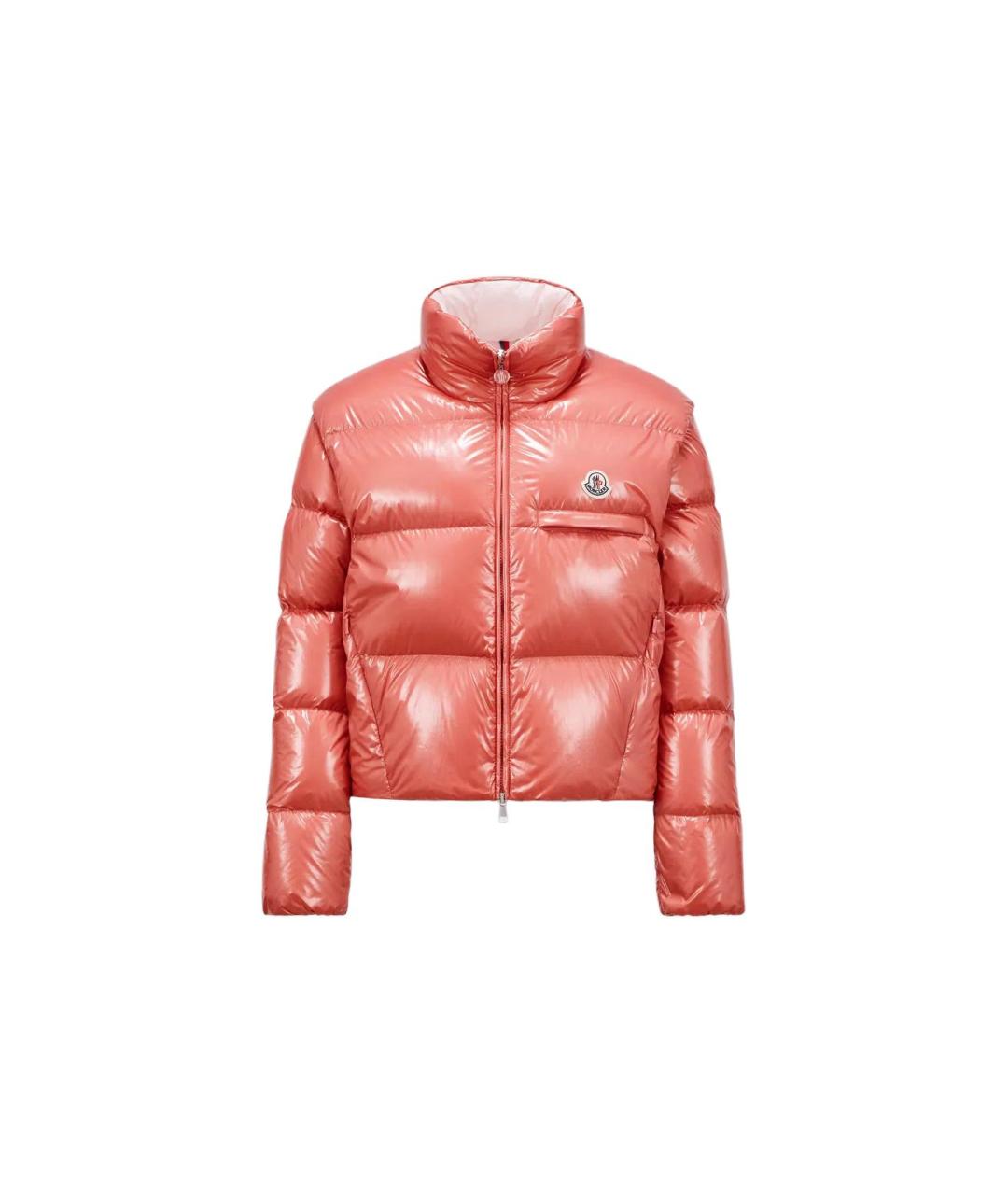 MONCLER Розовый пуховик, фото 1
