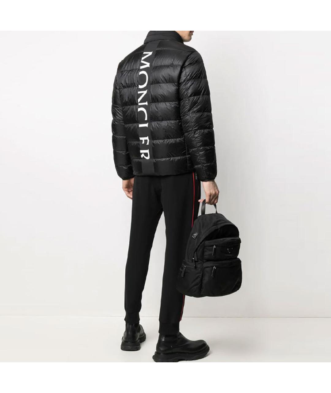 MONCLER Черный пуховик, фото 2