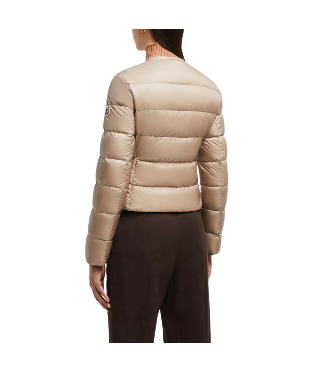 MONCLER Коричневый пуховик, фото 4