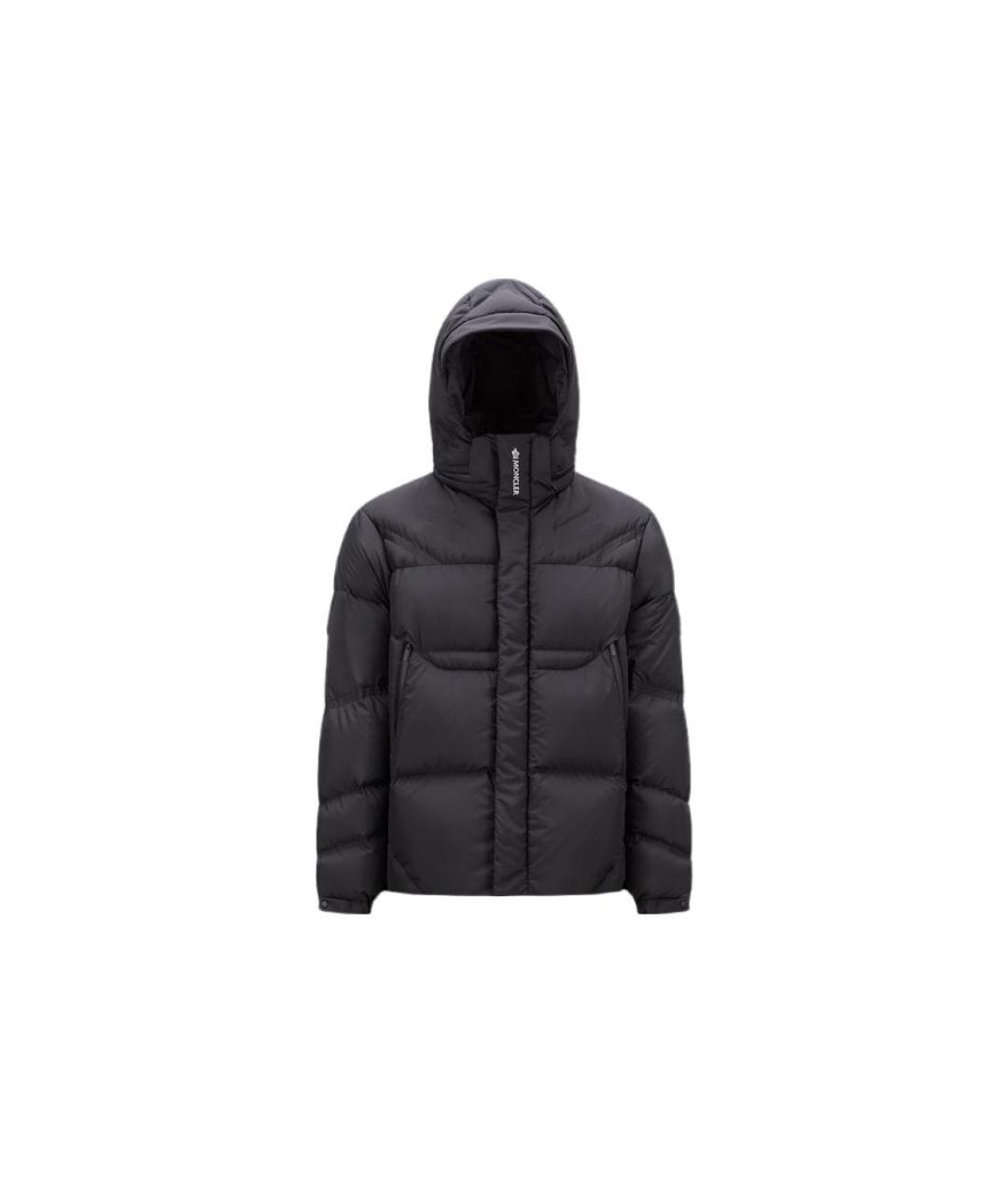 MONCLER Черный пуховик, фото 5