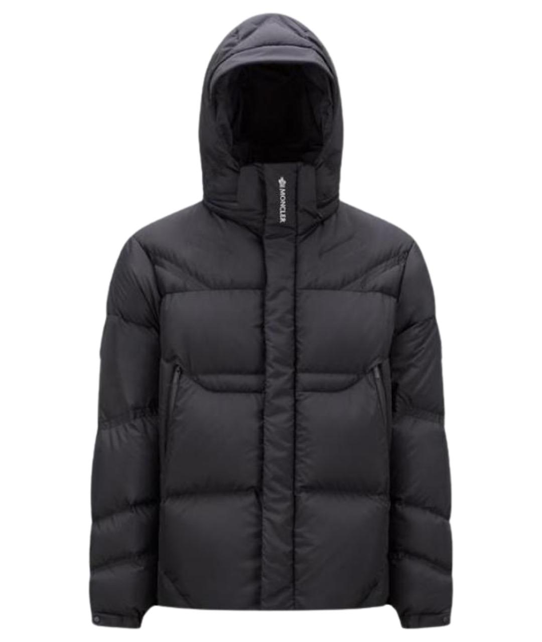 MONCLER Черный пуховик, фото 1