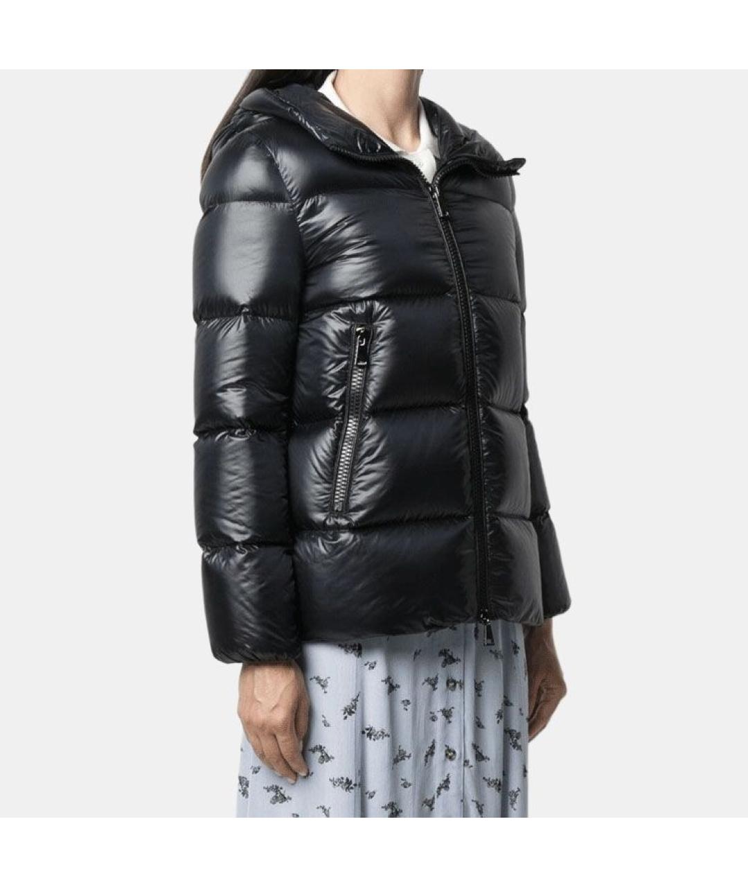 MONCLER Черная полиамидовая куртка, фото 4