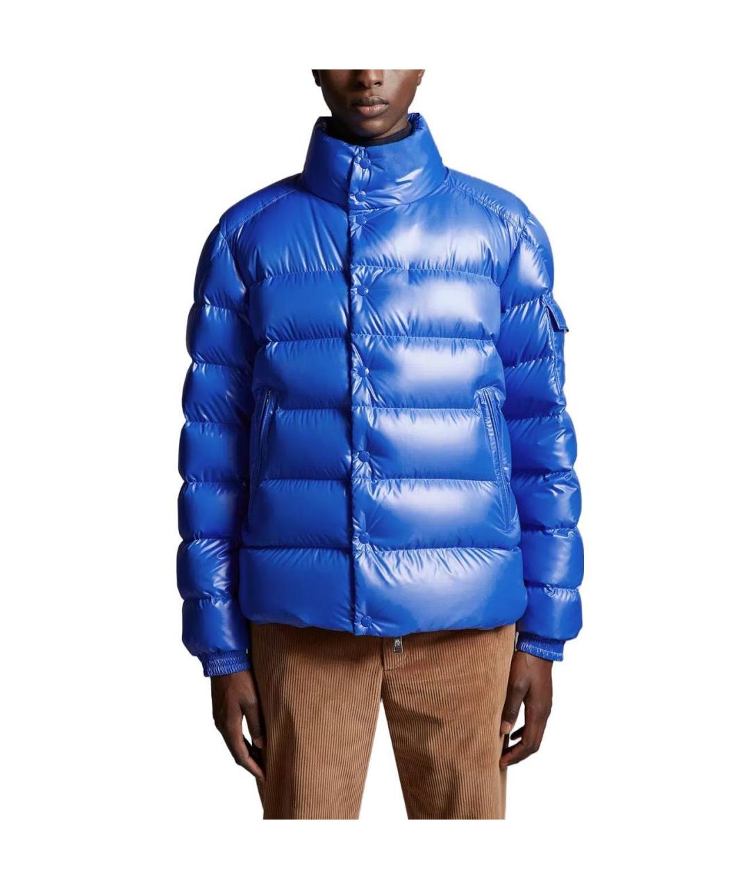 MONCLER Синий пуховик, фото 3