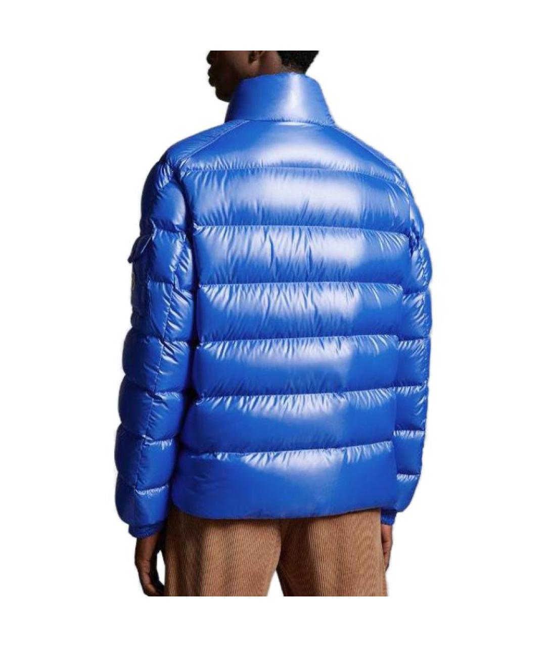 MONCLER Синий пуховик, фото 4