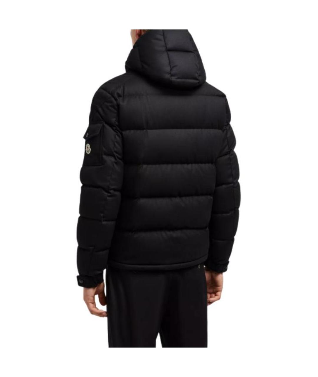 MONCLER Черный пуховик, фото 4