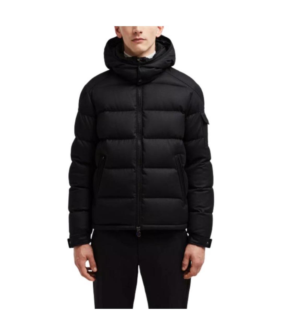MONCLER Черный пуховик, фото 3